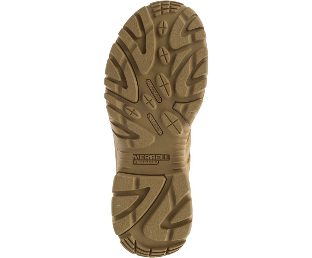 Kozaki Merrell Damskie Khaki - Strongfield Tactical 6\" Waterproof - 420758-YQL